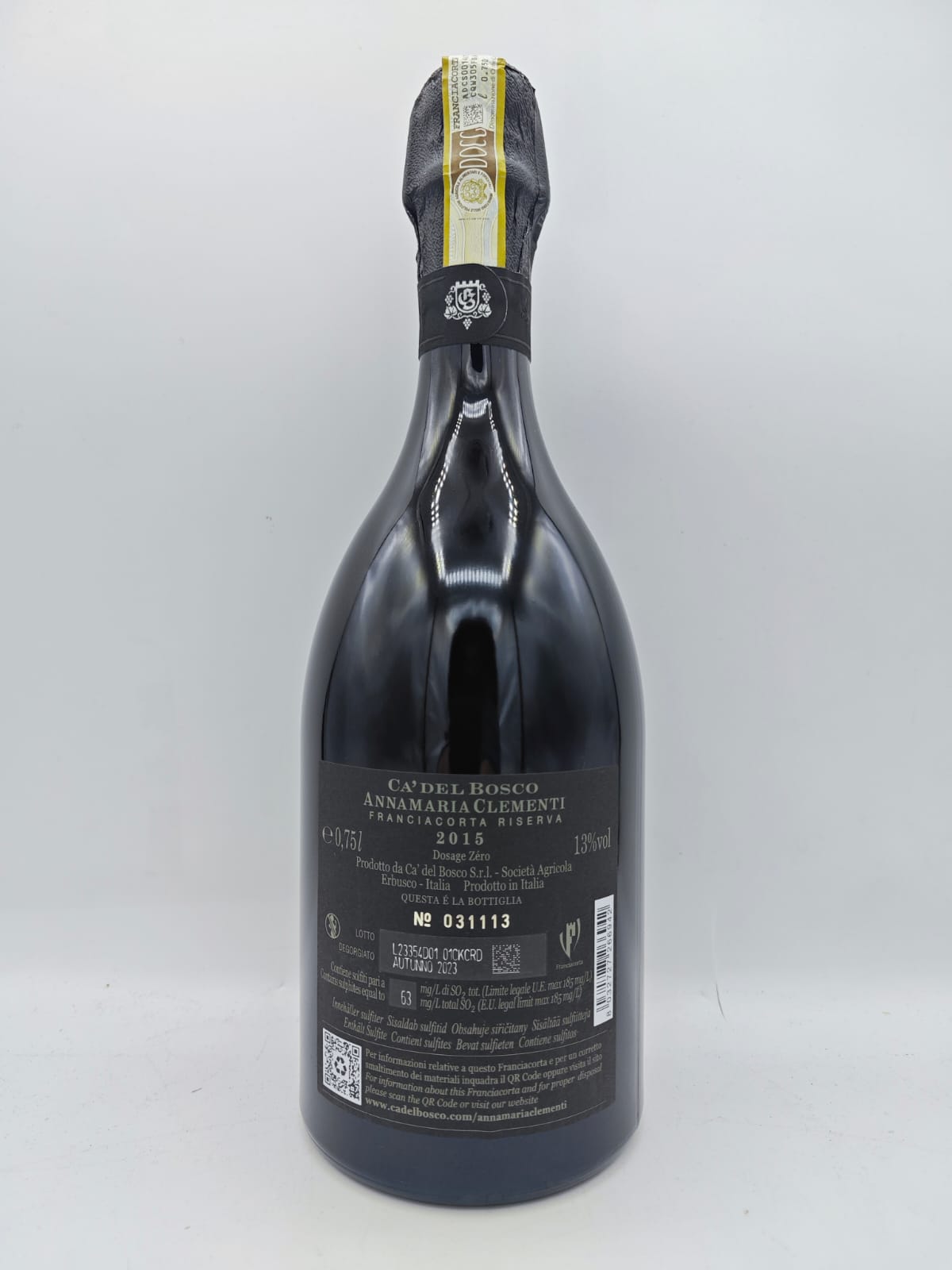 Ca’ del Bosco, Franciacorta Riserva Annamaria Clementi Dosage Zéro 2015, 750 ml