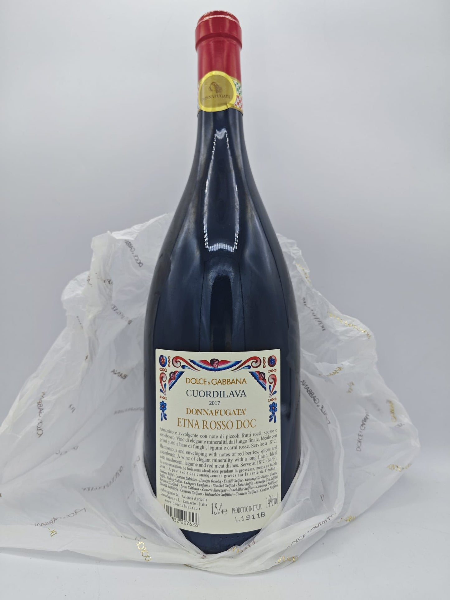 DONNAFUGATA CUORDILAVA 2017 DOLCE E GABBANA ETNA ROSSO DOC 1,5l MAGNUM LIMITED EDITION