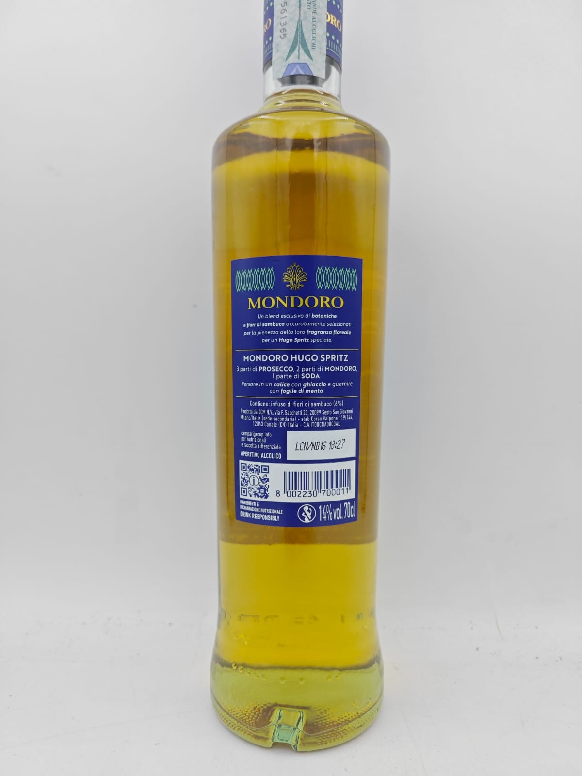 APERITIVO MONDORO AI FIORI DI SAMBUCO CL.70