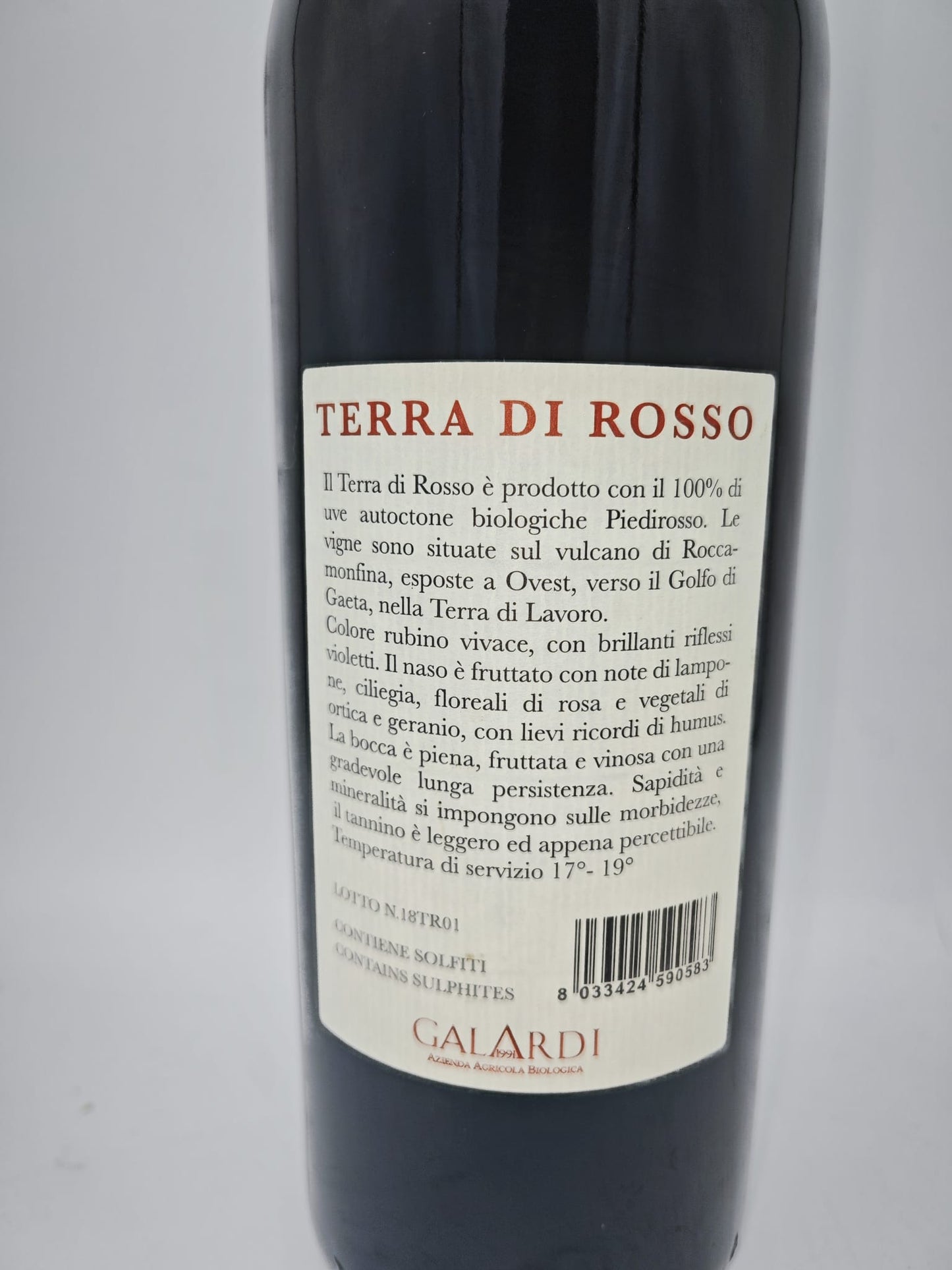 GALARDI ROSSO IGT TERRA DI ROSSO 2018  PIEDIROSSO CL.75