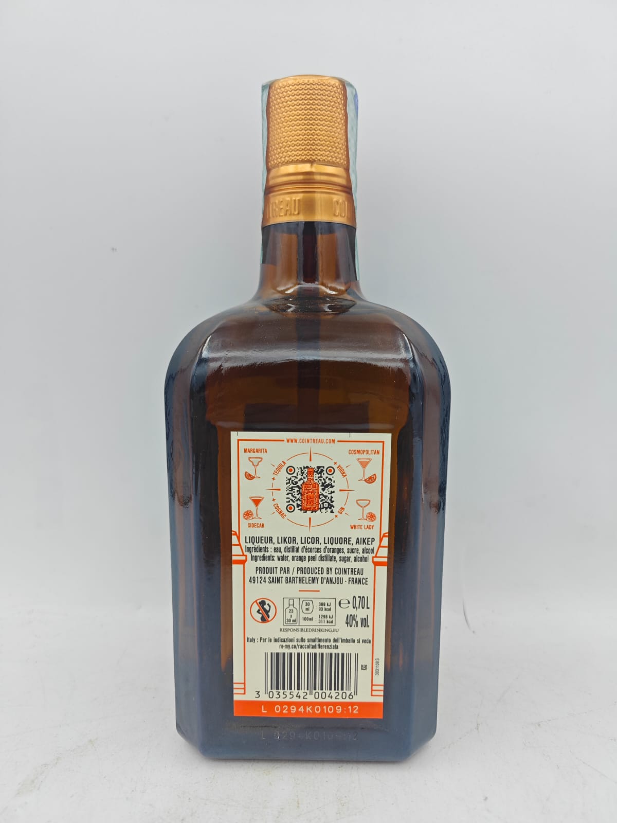 Cointreau Liquore all’Arancia 40% vol. 0,70 Lt.
