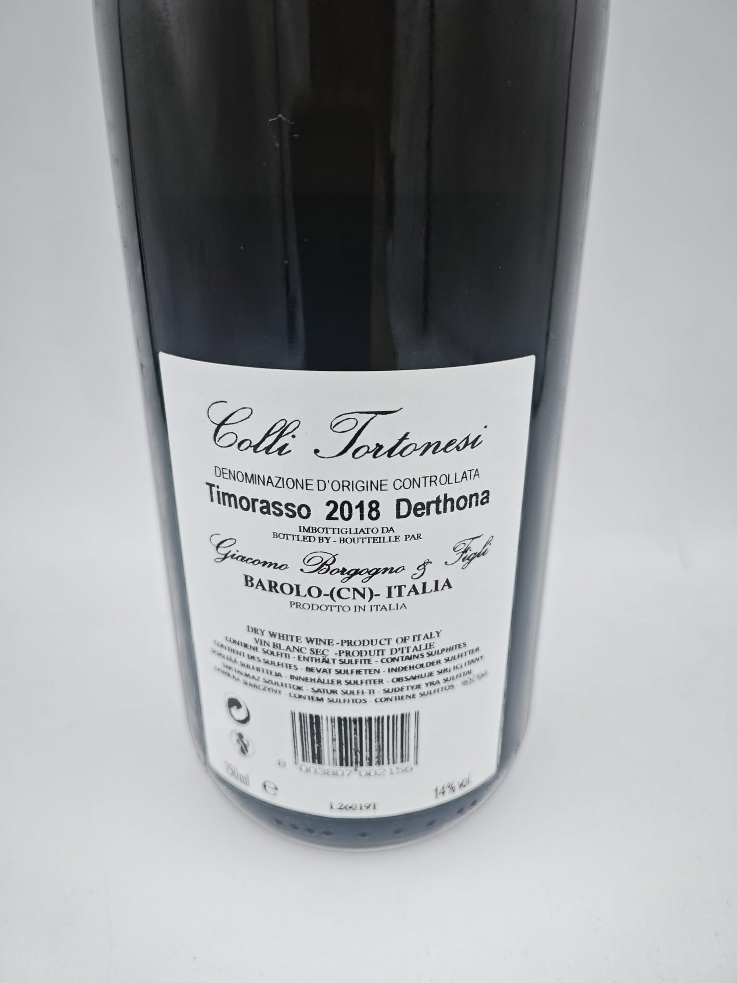 Borgogno - Colli Tortonesi Timorasso DOC 'Derthona' 2018 (750 ml.)