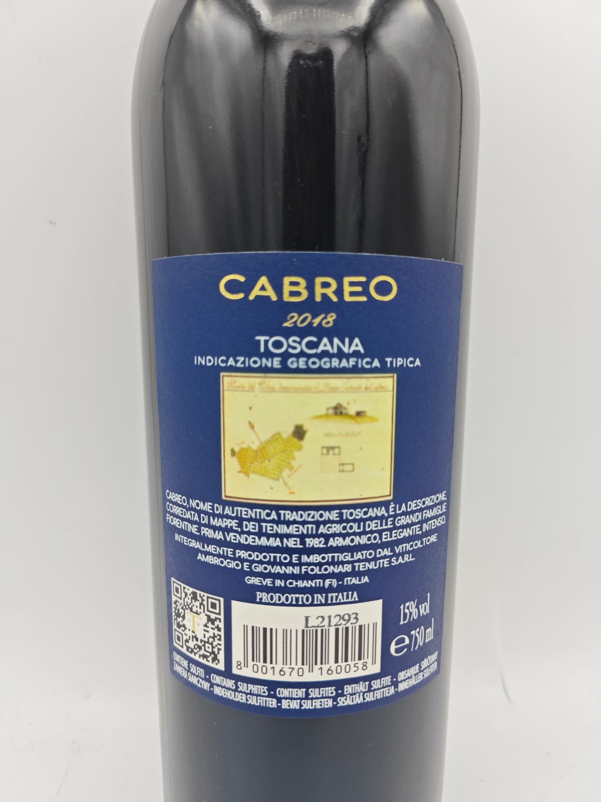 CABREO ROSSO SUPERTUSCAN TOSCANA IGT 2018 IL BORGO TENUTE FOLONARI