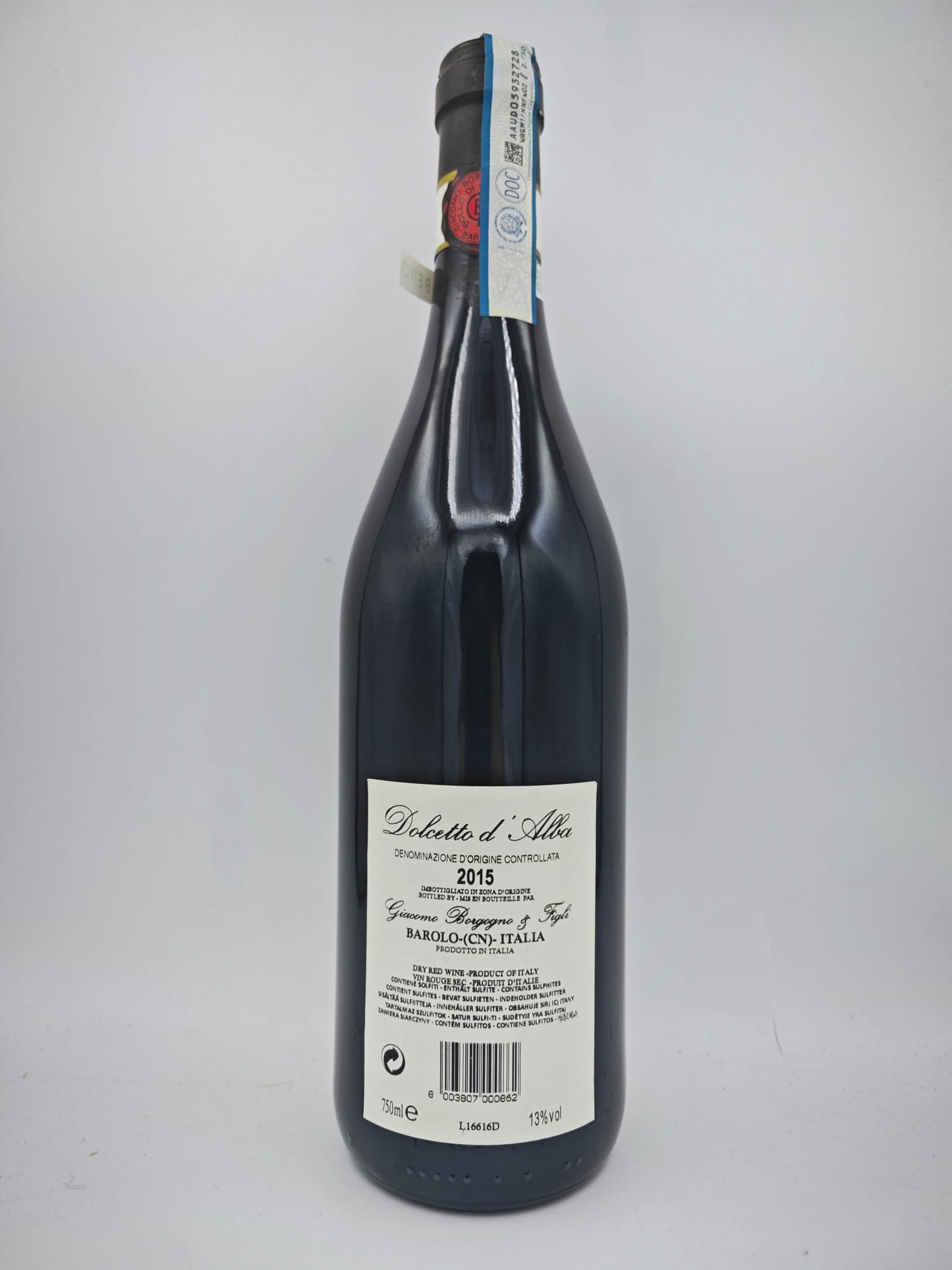 Borgogno - Dolcetto D'Alba DOC 2015 0,75 Lt.