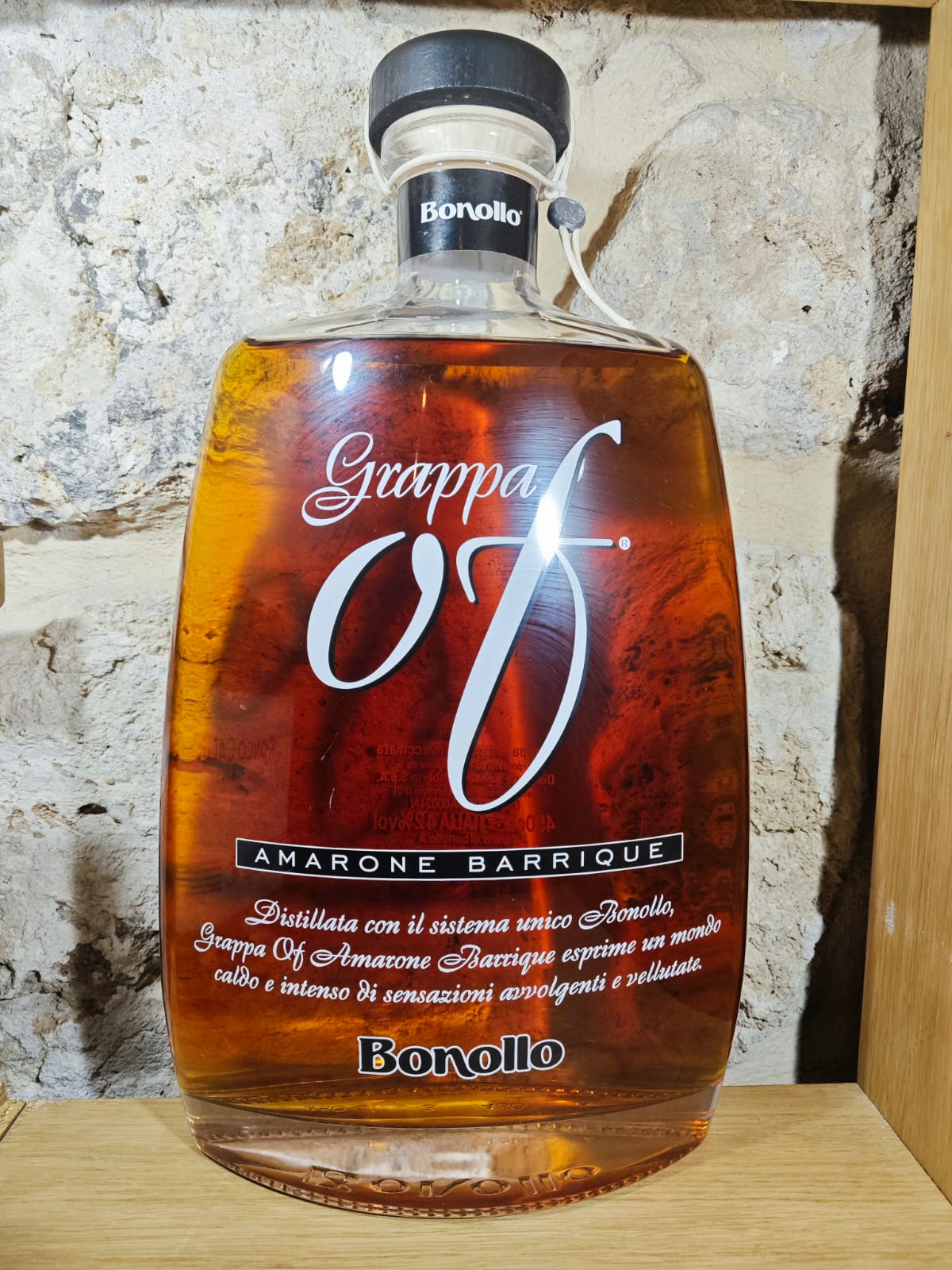 Grappa OF Amarone Barrique Rehoboam 450 cl Bonollo