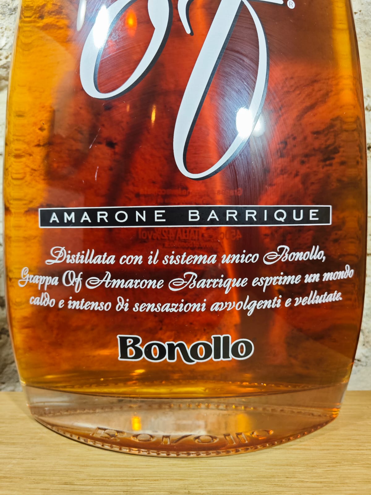 Grappa OF Amarone Barrique Rehoboam 450 cl Bonollo