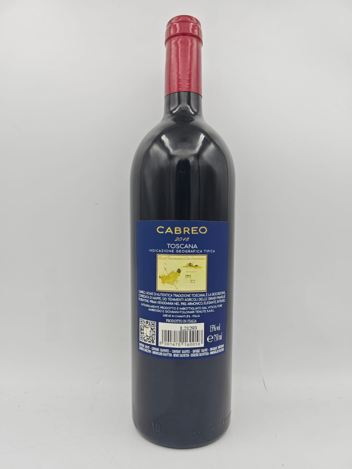 CABREO ROSSO SUPERTUSCAN TOSCANA IGT 2018 IL BORGO TENUTE FOLONARI