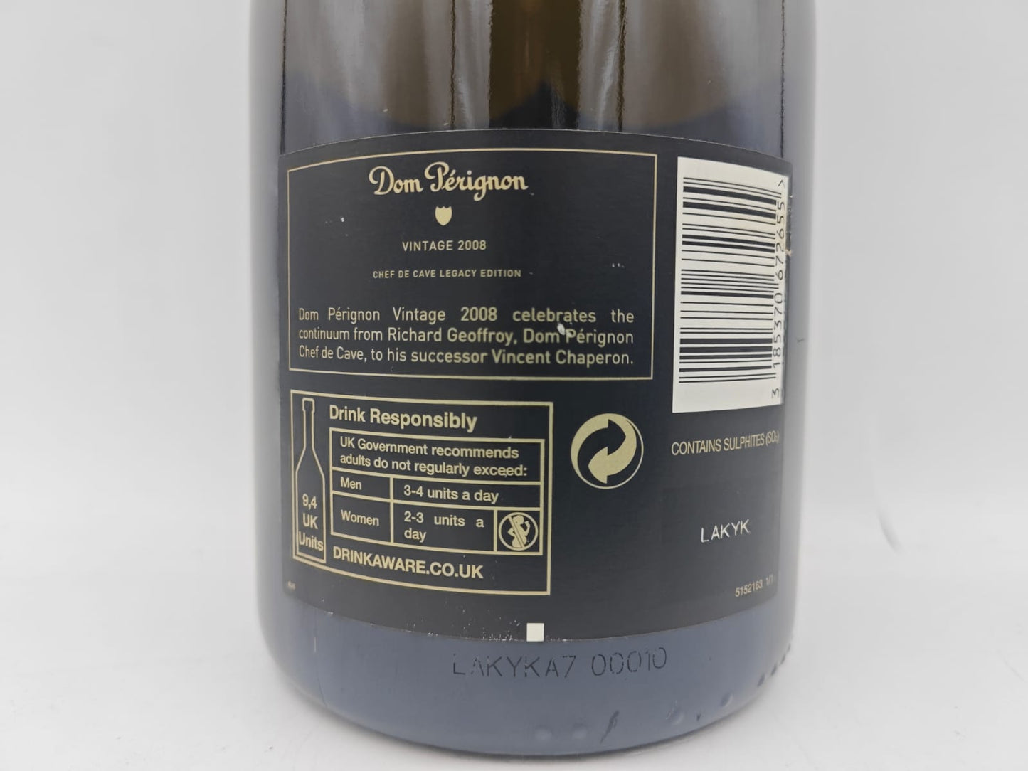 Dom Pérignon Vintage edition "Chef de Cave Legacy" 2008