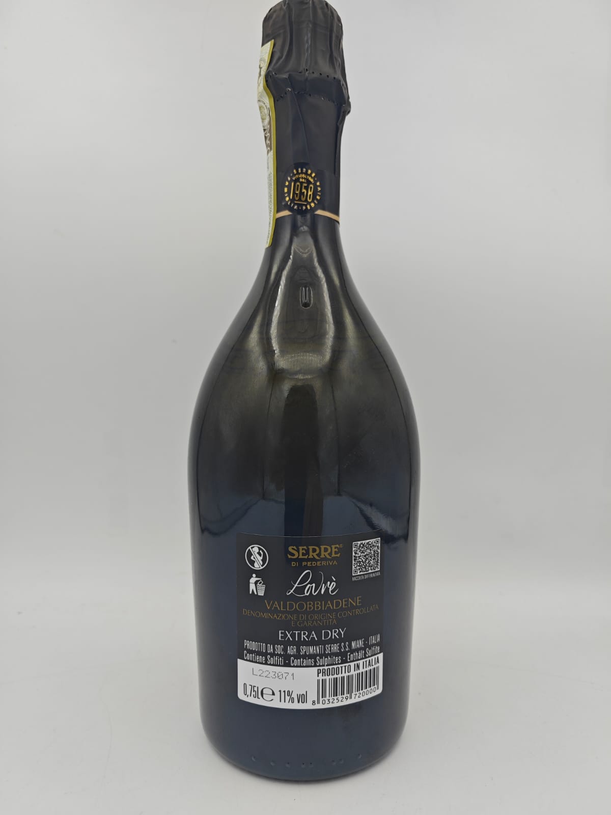 Valdobbiadene Serre Prosecco  Docg Lovrè EXTRA DRY