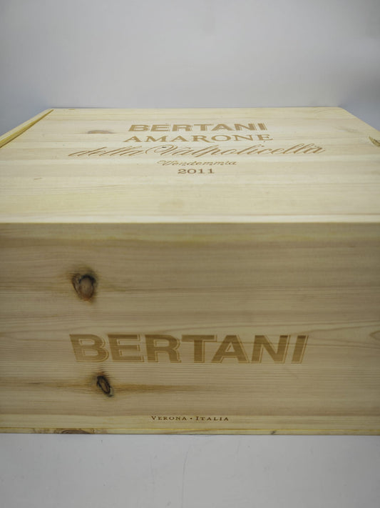 Amarone Classico Superiore 2011 Bertani box legno 6 bottiglie