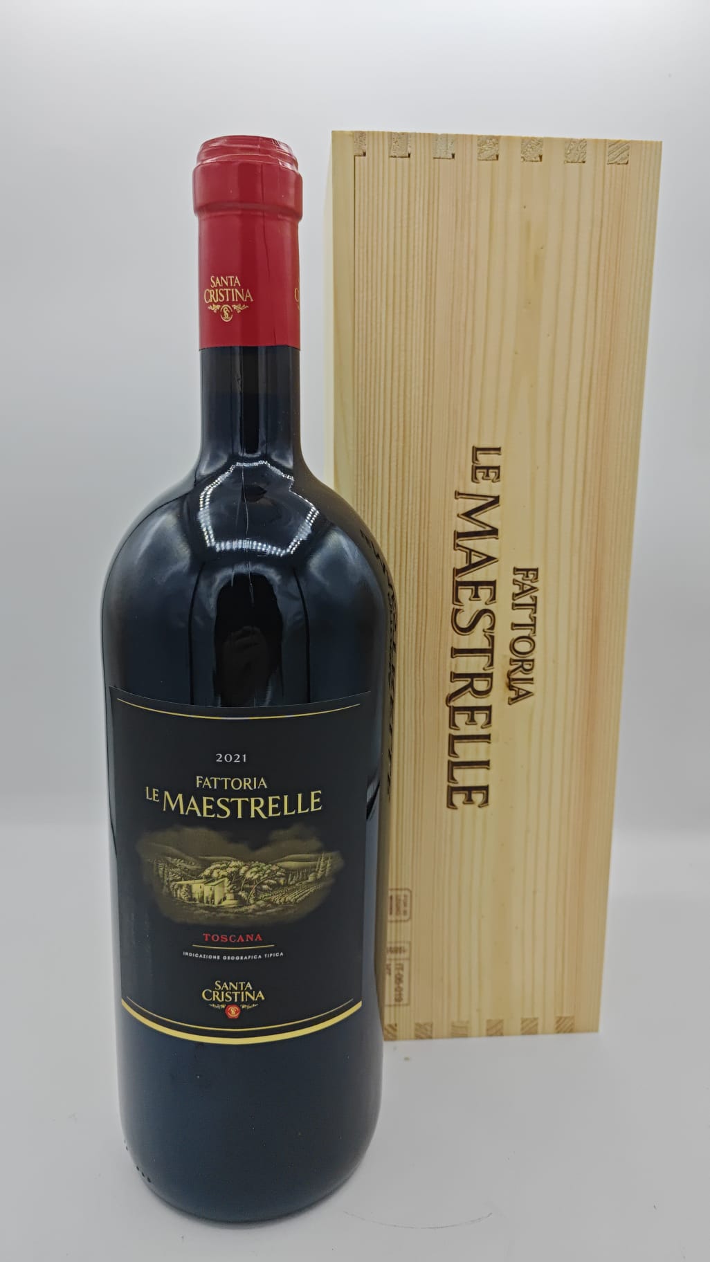 SANTA CRISTINA TOSCANA IGT 2021 MAGNUM 1,5l  IN CASSA DI LEGNO ANTINORI