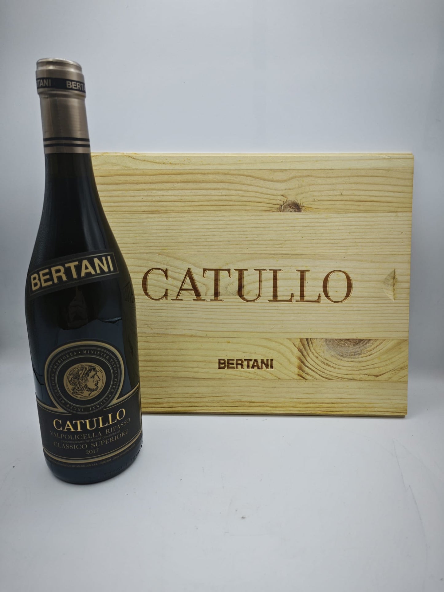 “Catullo” Ripasso Valpolicella Classico Superiore DOC 2017 Bertani · 6 bottiglie in cassetta di legno