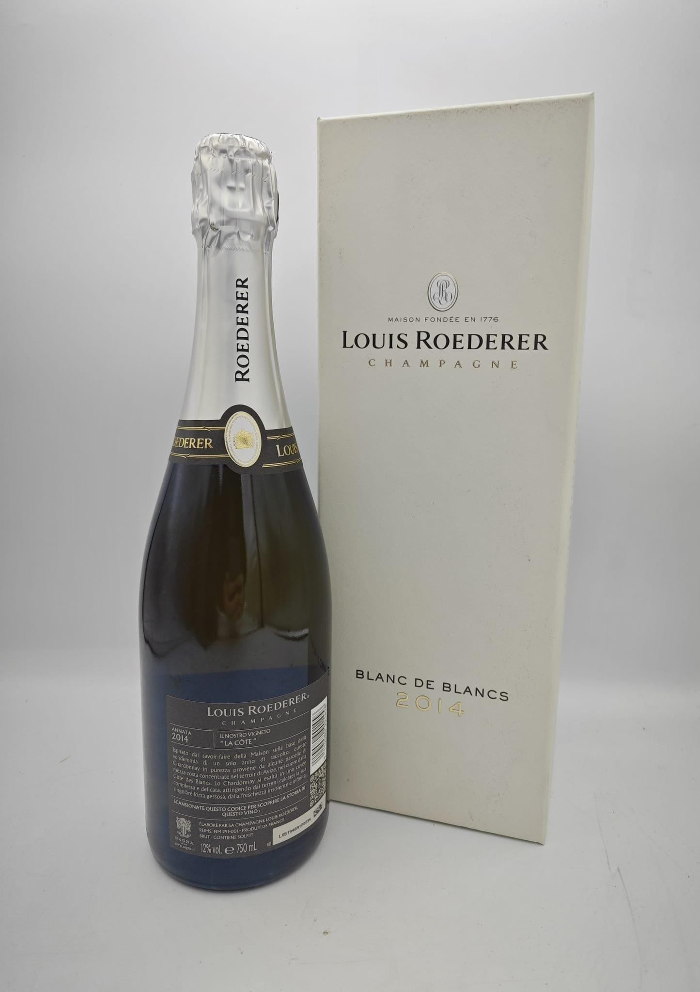 Louis Roederer - Chapagne Brut Blanc de Blancs 2014 cl75 con astuccio