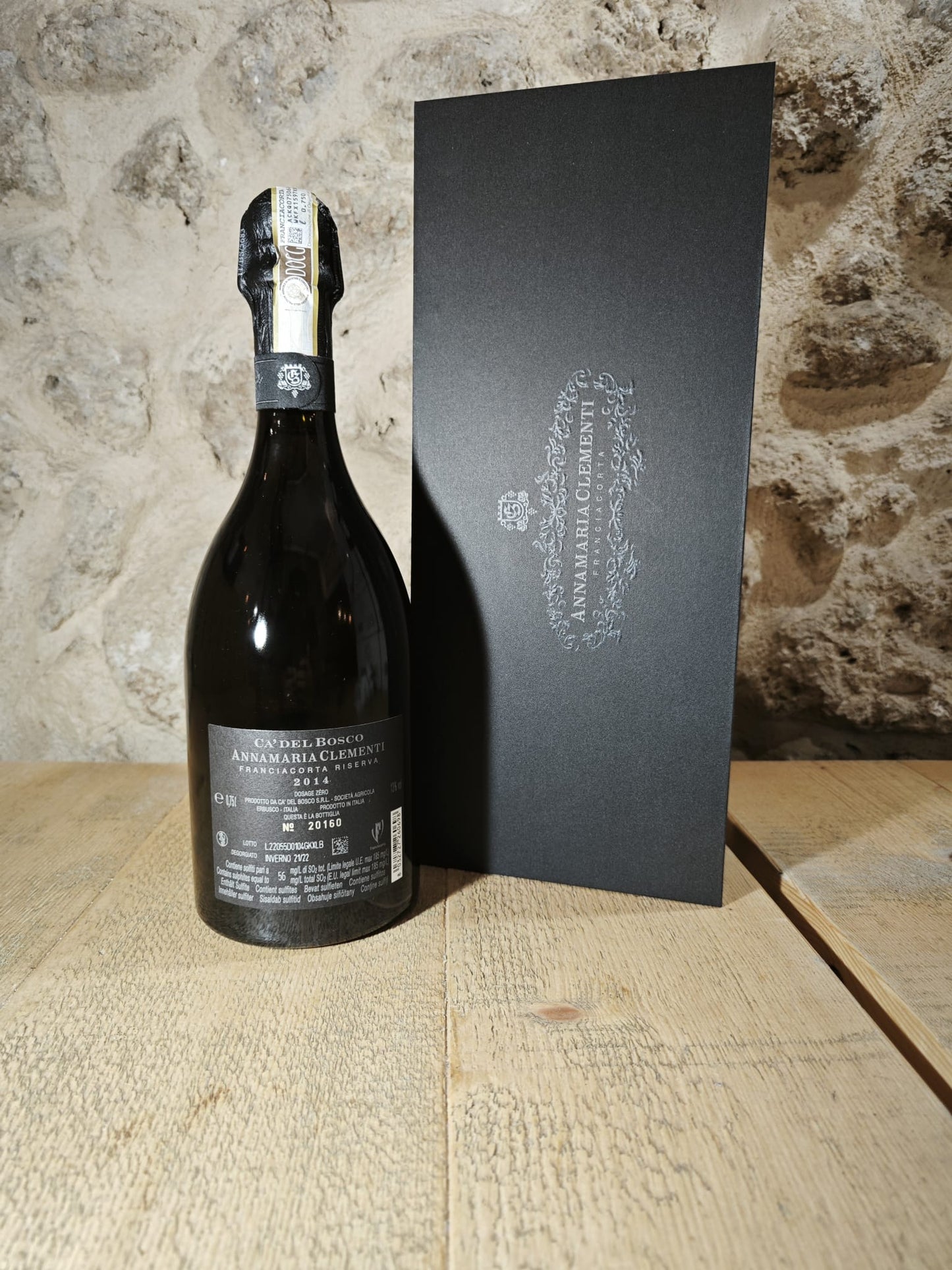 Annamaria Clementi Dosaggio Zero Franciacorta Riserva DOCG Astucciato 2014 Ca Del Bosco - Confezione ASTUCCIATA