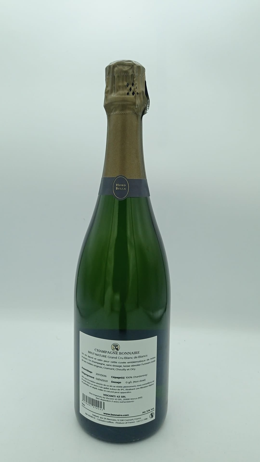 Champagne Blanc de Blancs Brut Nature "Grand Cru" - Bonnaire