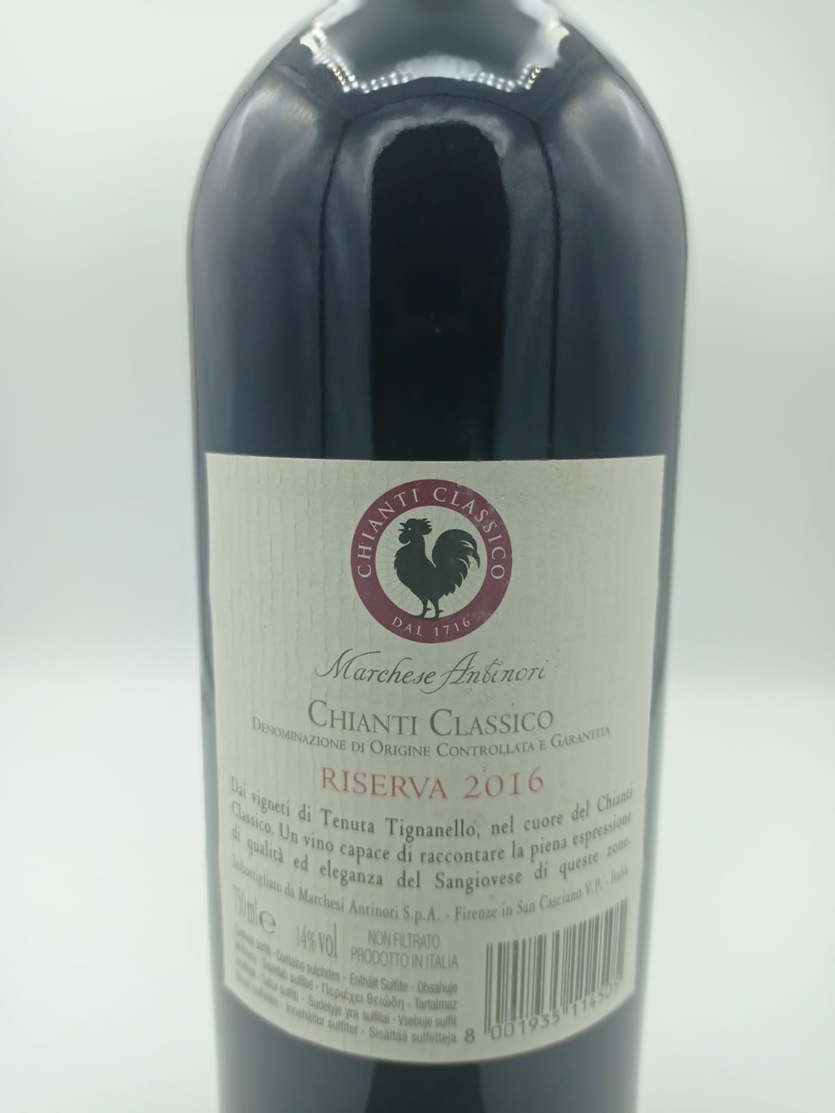 CHIANTI CLASSICO RISERVA 2016 CL 75 TENUTA TIGNANELLO ANTINORI