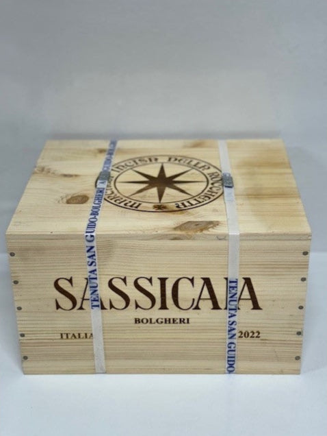 Bolgheri - Sassicaia 2022 Tenuta San Guido - Cassa Legno 6 Bottiglie