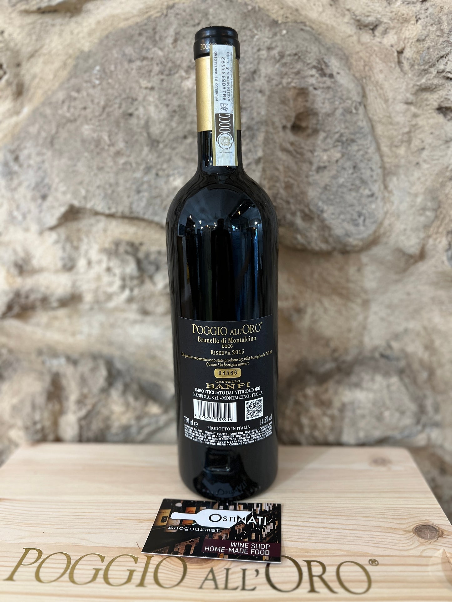 Brunello di Montalcino BANFI Poggio All'Oro Riserva 2015 6 BOTTIGLIE IN CASSA LEGNO