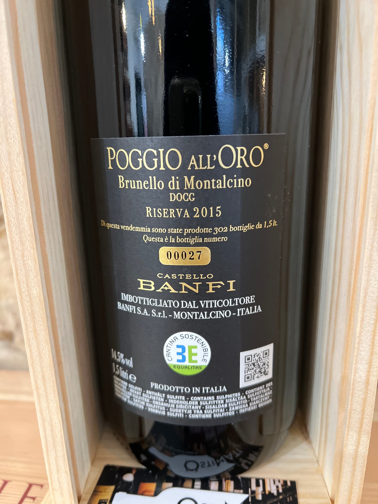 BRUNELLO POGGIO ALL'ORO RISERVA 2015 CASTELLO BANFI MAGNUM 1,5l