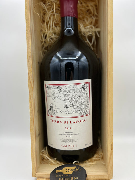 Galardi Roccamonfina Terra di Lavoro 2019 Doppia Magnum 3L Cassa in legno