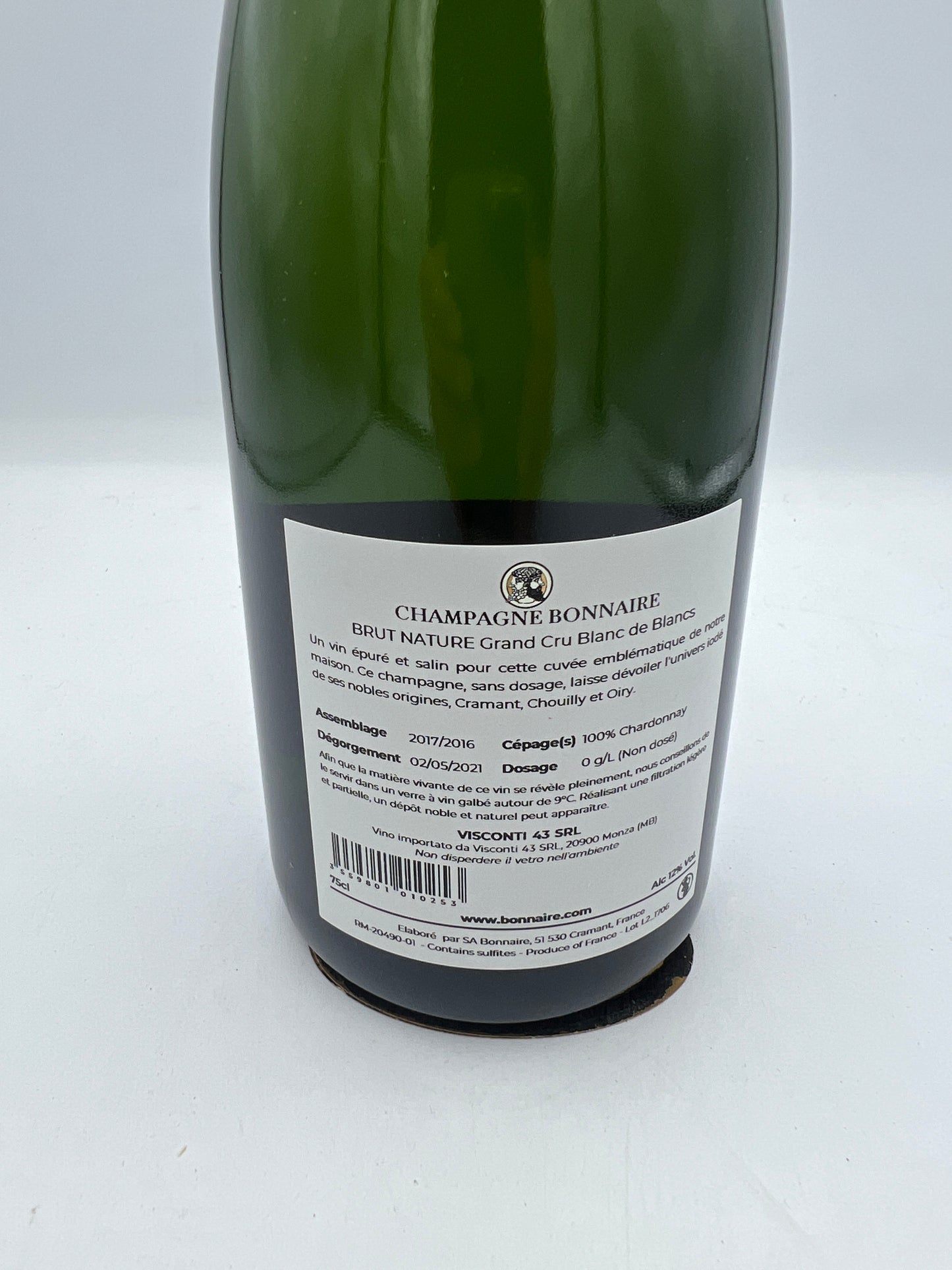 Champagne Blanc de Blancs Brut Nature "Grand Cru" - Bonnaire